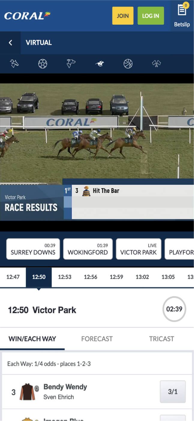 Coral Online Horse Racing Betting Review